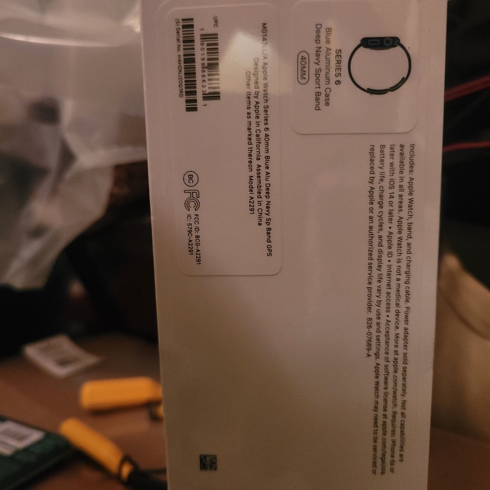 Apple Smart watch Series 6 40 mm Aluminum Blue